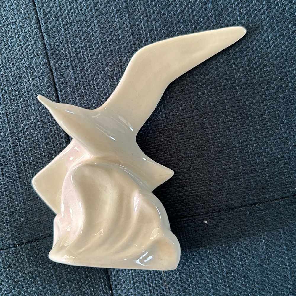 Mormon Handicraft “Handmade Gifts” seagull over wave figure,stamped made in Utah